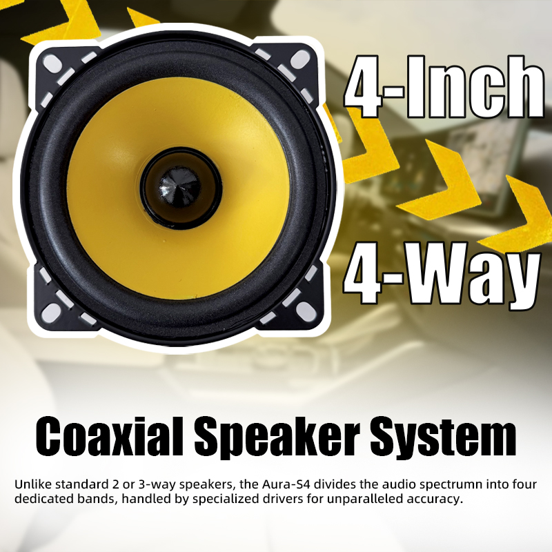 Audio Universal Music - 4 Inch Car Speaker Universal HiFi