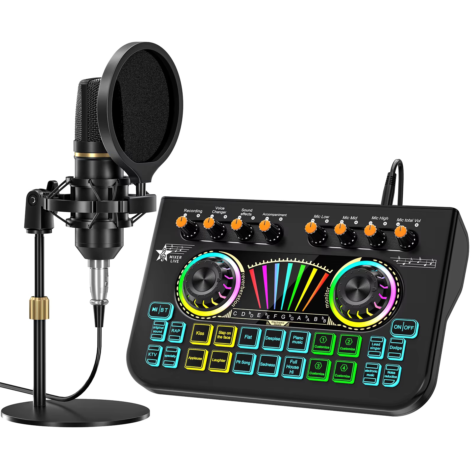 Audio Music Youtube - Tenlamp X3 BM800 Podcast Microphone Bundle