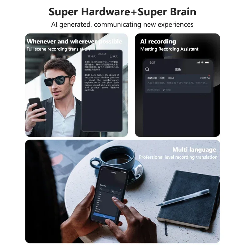 AI Translation Glasses Smart S - Audio Music Arabic 评论和价格