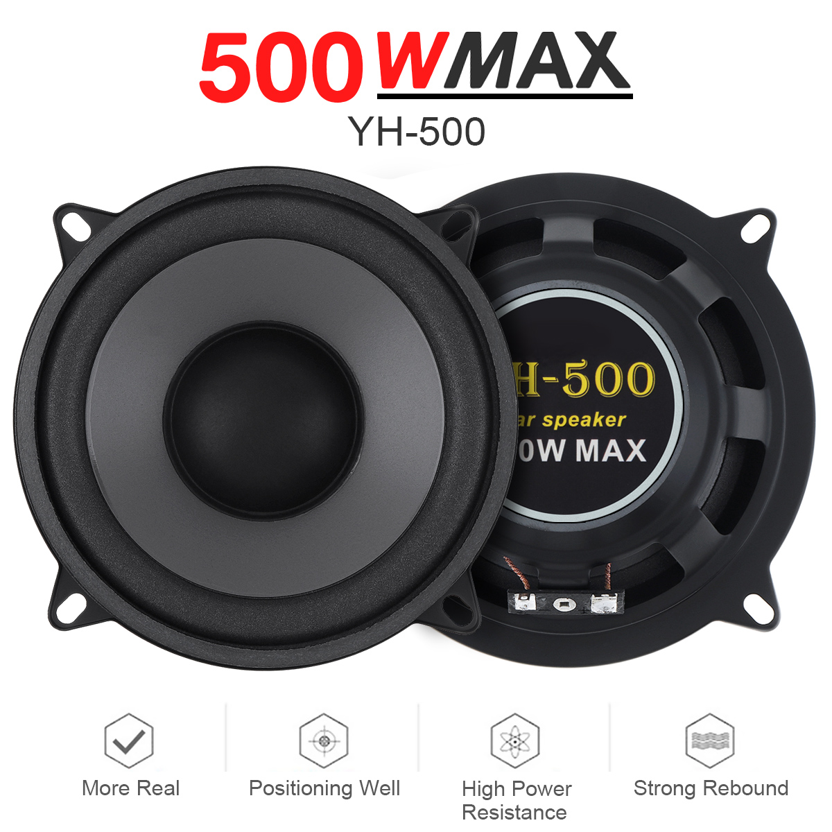 5 Inch 400W / 500W 2-Way Car H - Audio Universal Music 评论和价格