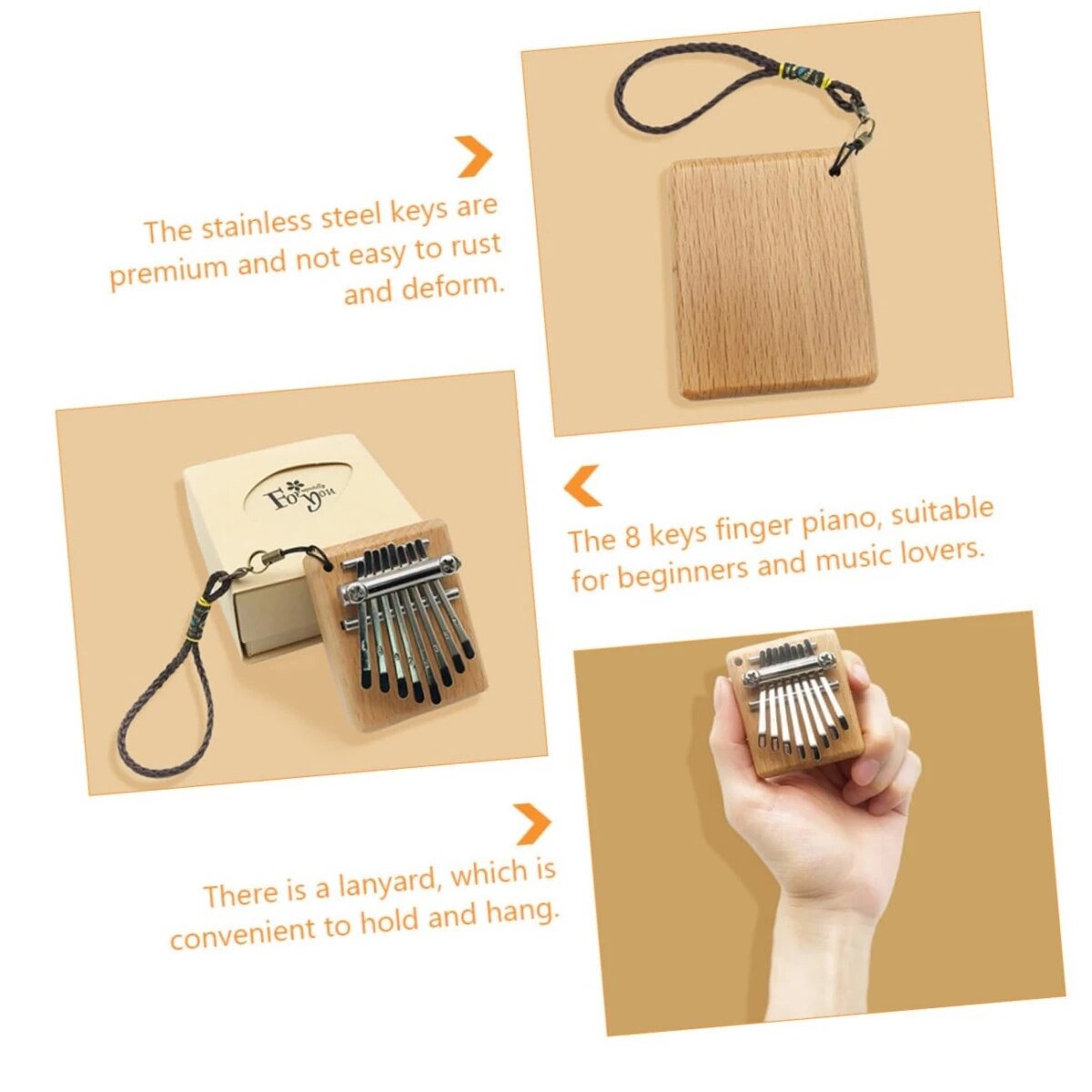 Miwayer Mini Kalimba 8 Key Thu - Kalimba Thumb Piano 评论和价格