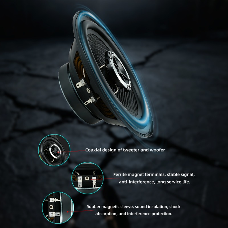 2pcs 6.5 Inch Coaxial Speaker  - Audio Universal Music 评论和价格