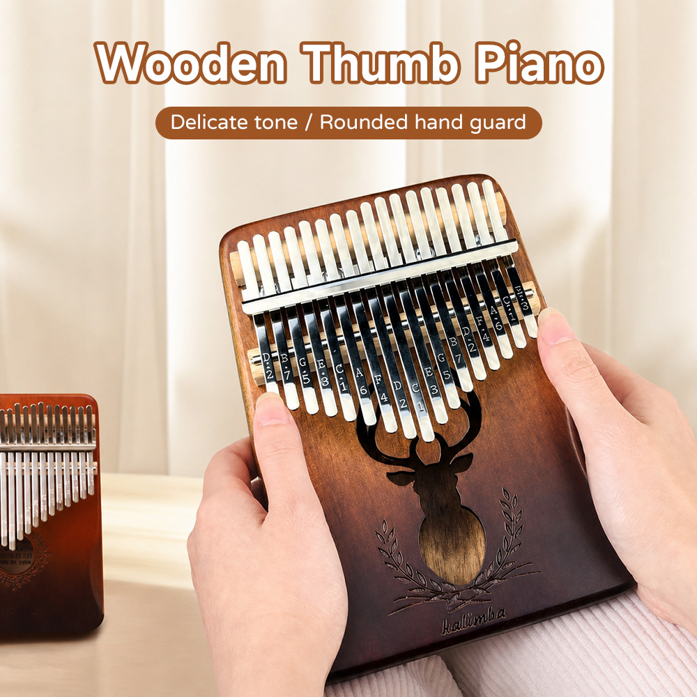 21 Key Mahogany Kalimba 17 Key - Kalimba Thumb Piano 评论和价格