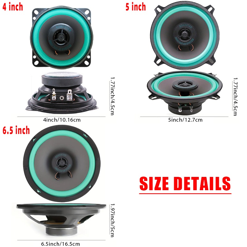 1PC 4/5/6 Inch Car Speakers 10 - Audio Universal Music 评论和价格