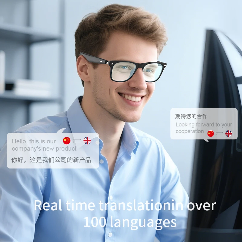 Business AI Glasses Translator - Audio Music Arabic 评论和价格