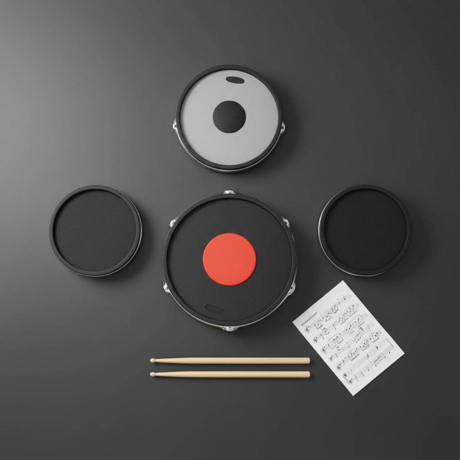 Rubber Drum and Cymbal Mutes N - Drum Practice Pad 评论和价格