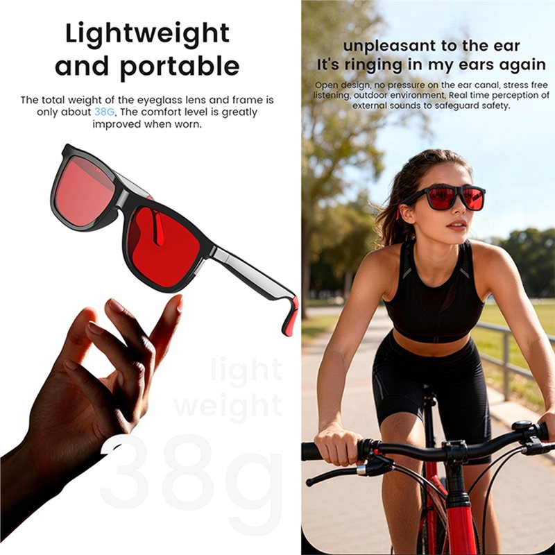 AI Smart Audio Glasses Touch T - Audio With Music Ai 评论和价格