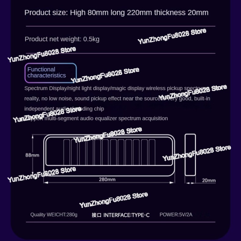 12-Bit RGB Pickup Level Light  - Audio Music Youtube 评论和价格