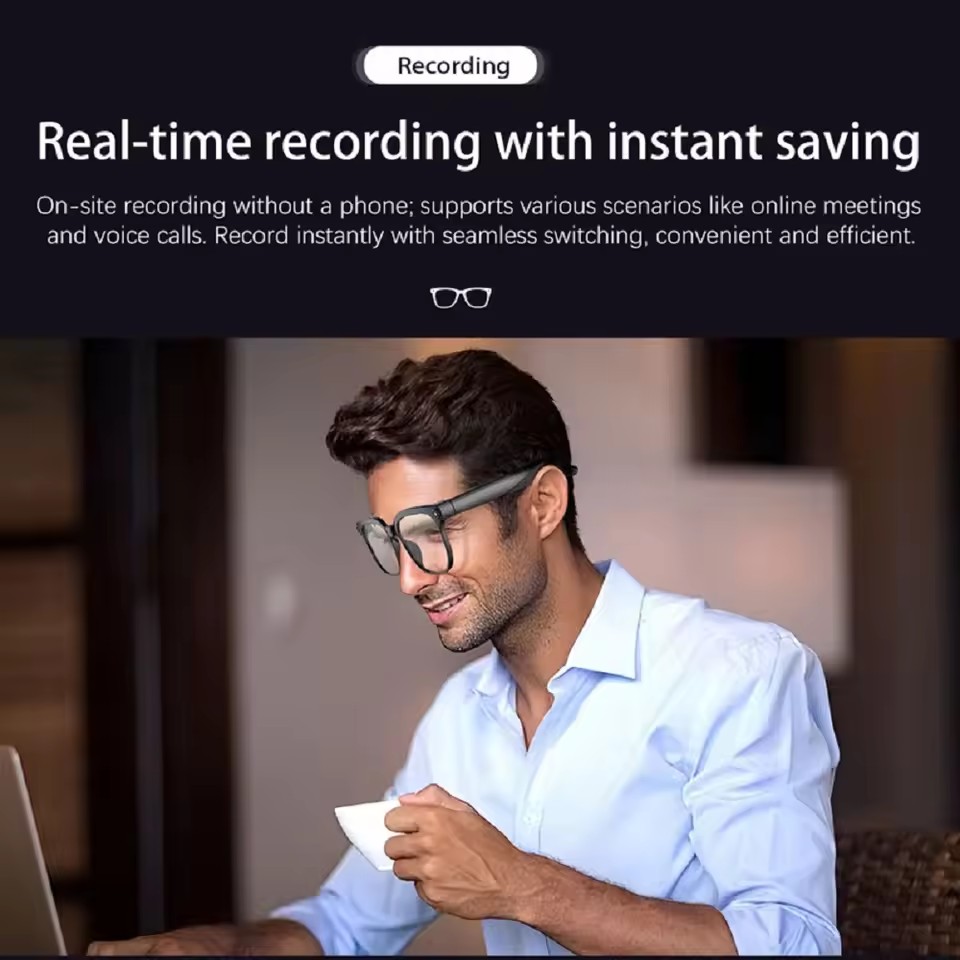 M02S AI Smart Glasses 8MP Came - Audio With Music Ai 评论和价格