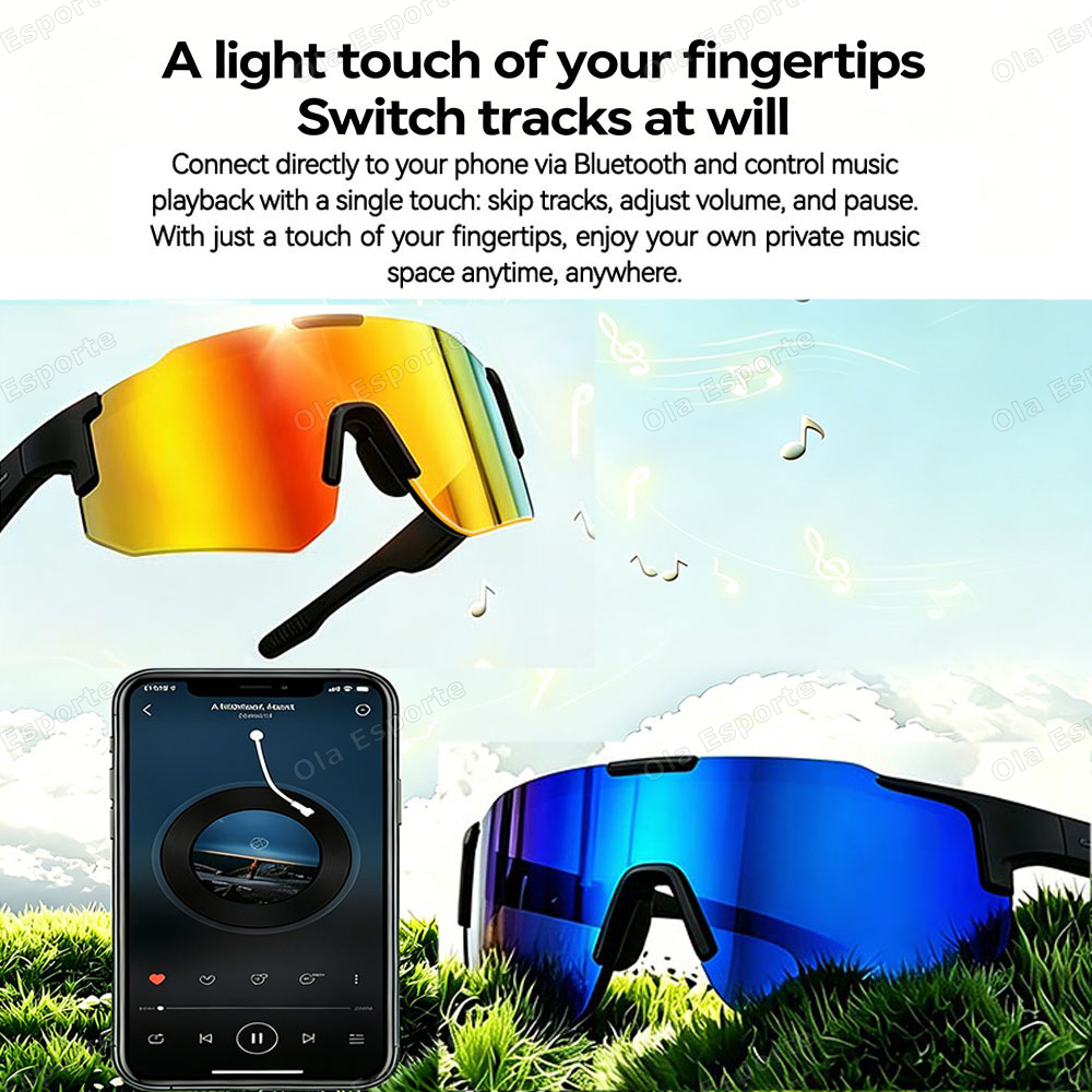 Cycling Smart Glasses Camera B - Audio Music Arabic 评论和价格