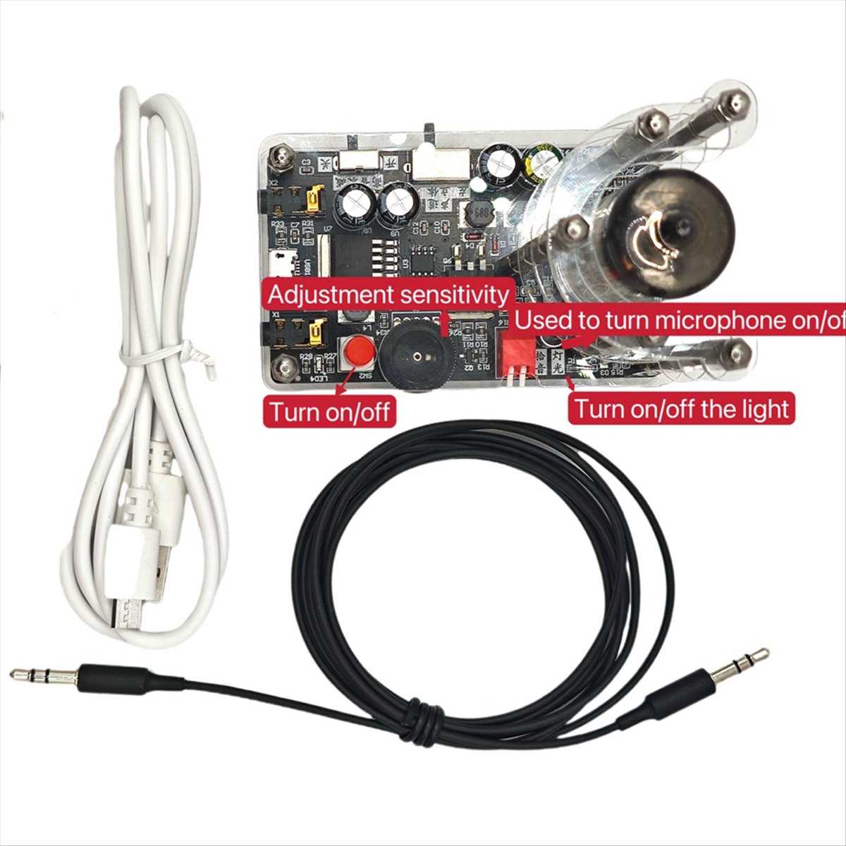 DTC5 New USB 5V Music Spectrum - Audio Music Youtube 评论和价格