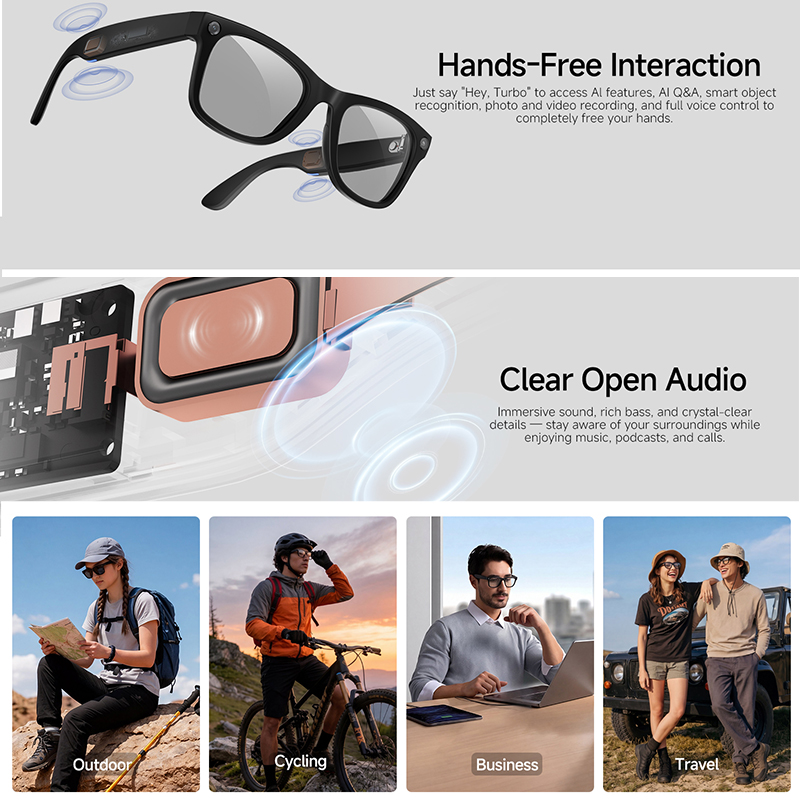 2026 New AI Smart Glasses 8MP  - Audio Music Arabic 评论和价格