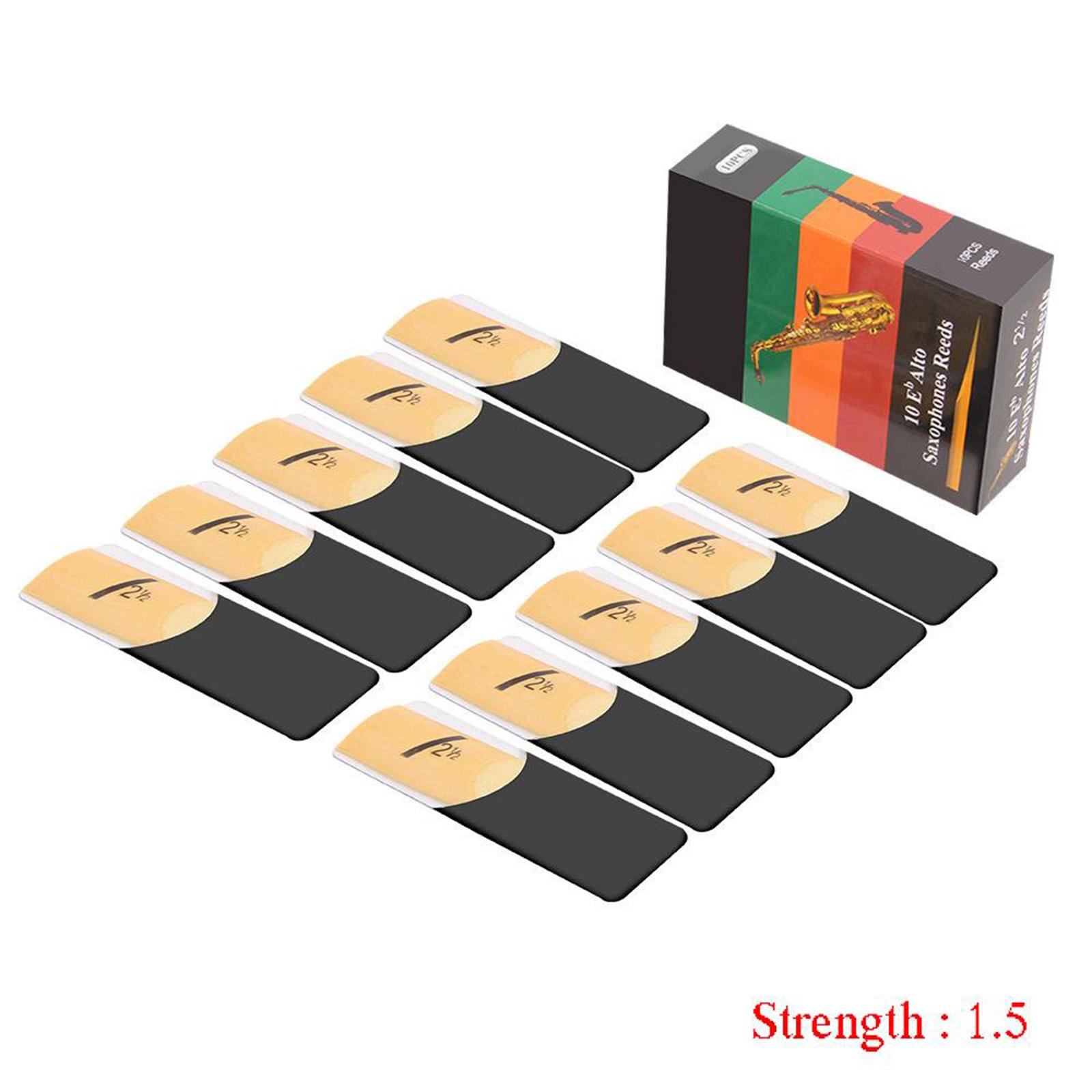 10pcs/pack Traditional Eb Alto - Saxophone Reed Pack 评论和价格