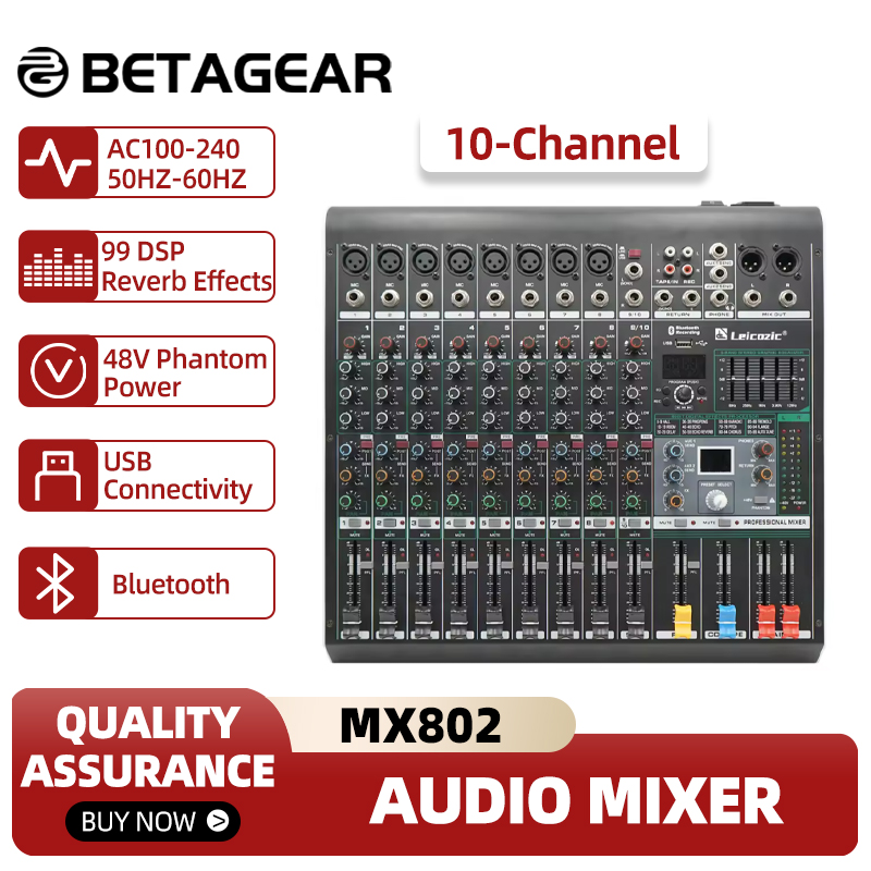 Leicozic Mixing Console MX802  - Audio Music Equalizer 评论和价格