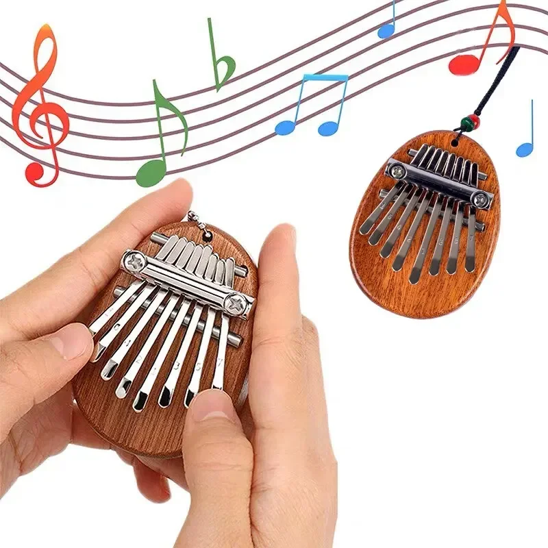 1Pcs Wood Mini Thumb Piano Mus - Kalimba Thumb Piano 评论和价格