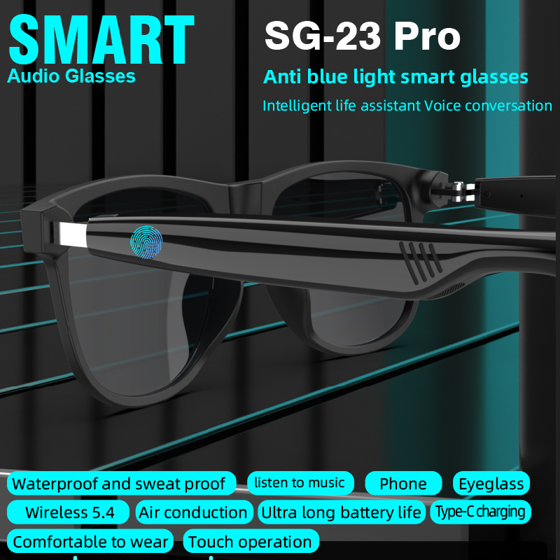Stylish Smart Glasses Wireless - Audio Music Arabic 评论和价格