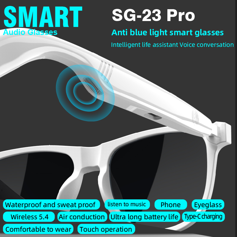 Stylish Smart Glasses Wireless - Audio Music Arabic 评论和价格