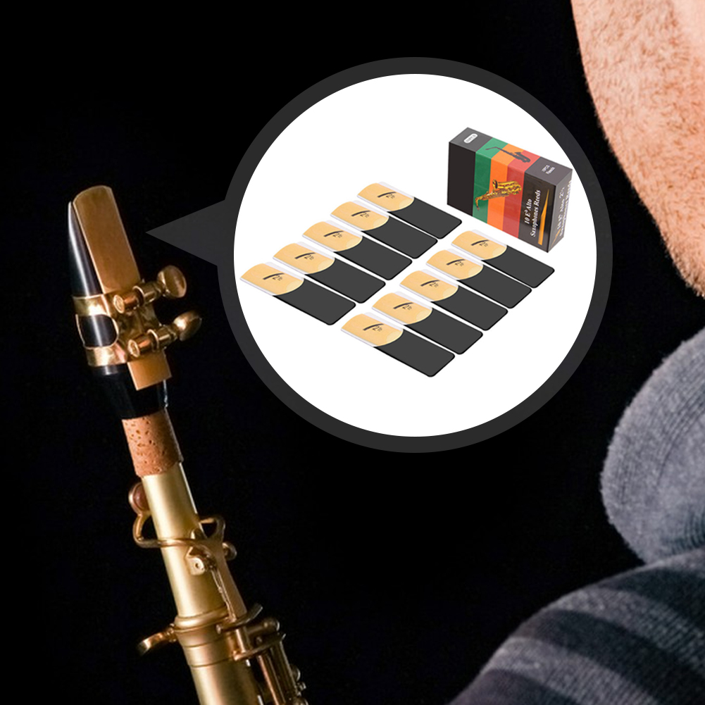 10 Pack Eb Alto Sax Reeds Saxo - Saxophone Reed Pack 评论和价格