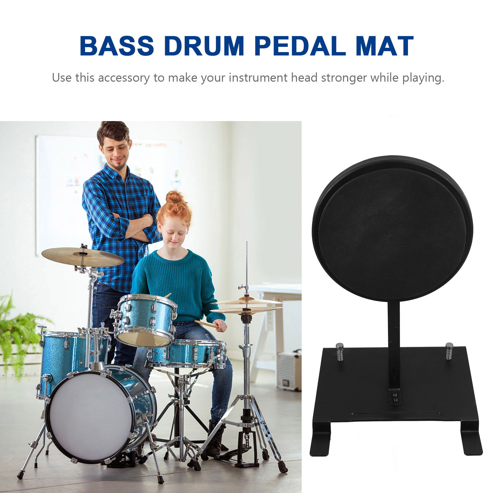 Bass Drum Kick Pad for Double  - Drum Practice Pad 评论和价格