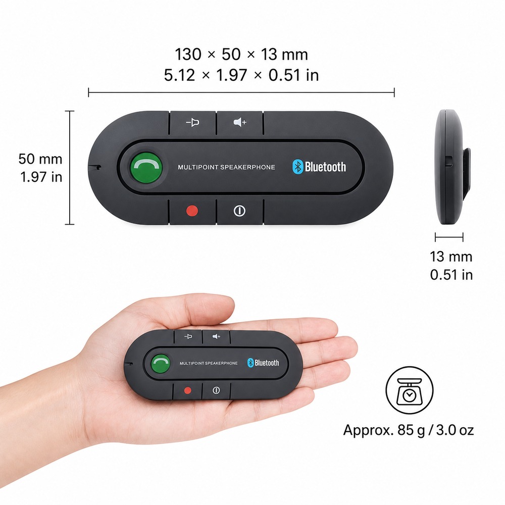Bluetooth 4.1 Car Speakerphone - Audio Music Player 评论和价格