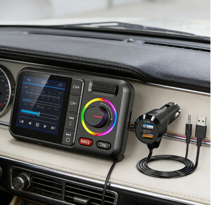 Wireless FM Transmitter with B - Audio Music Player 评论和价格